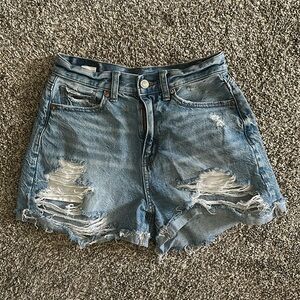 High Waisted Denim Shorts